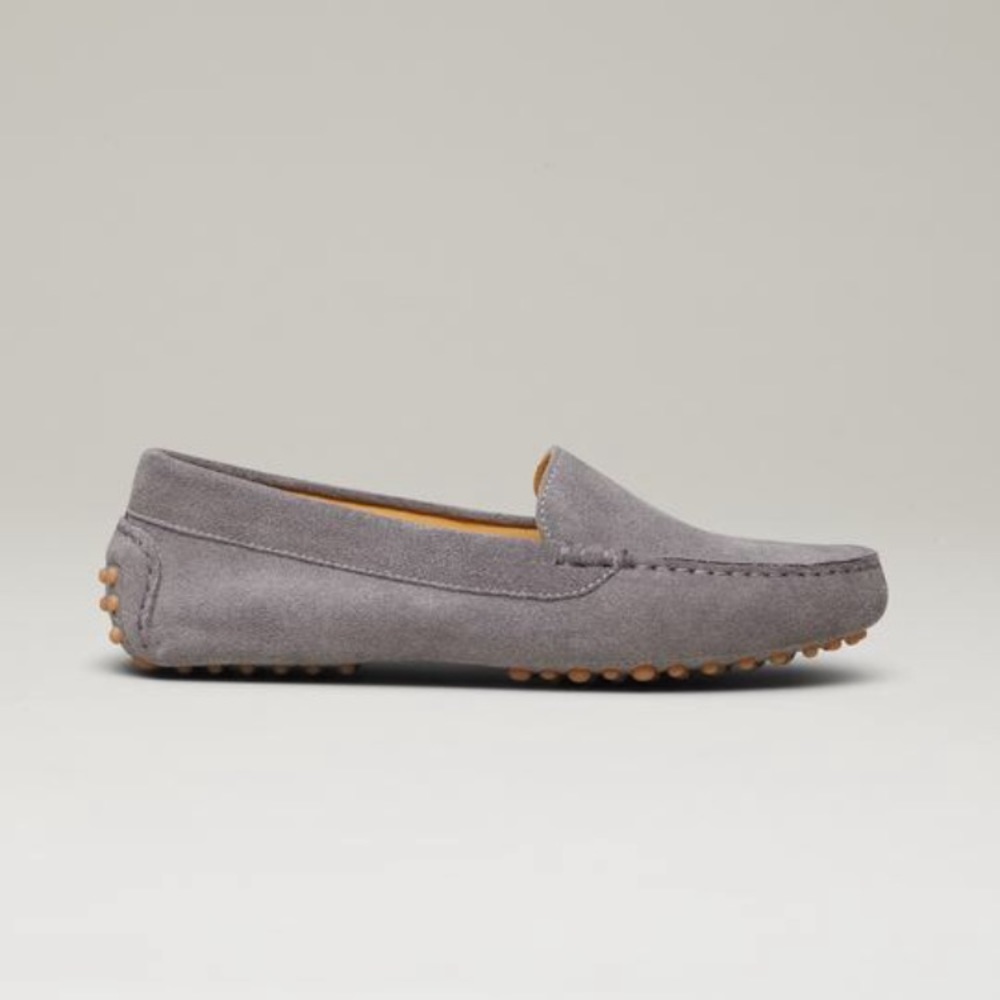 M. Gemi Felize Driver Loafer in Gray Suede EUC 7.5